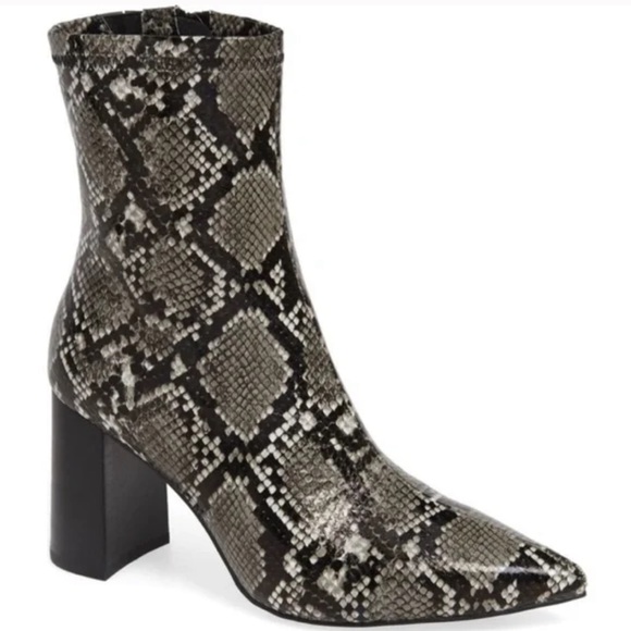 Jeffrey Campbell Shoes - Jeffrey Campbell Siren 3 Snake Print Heeled Boots